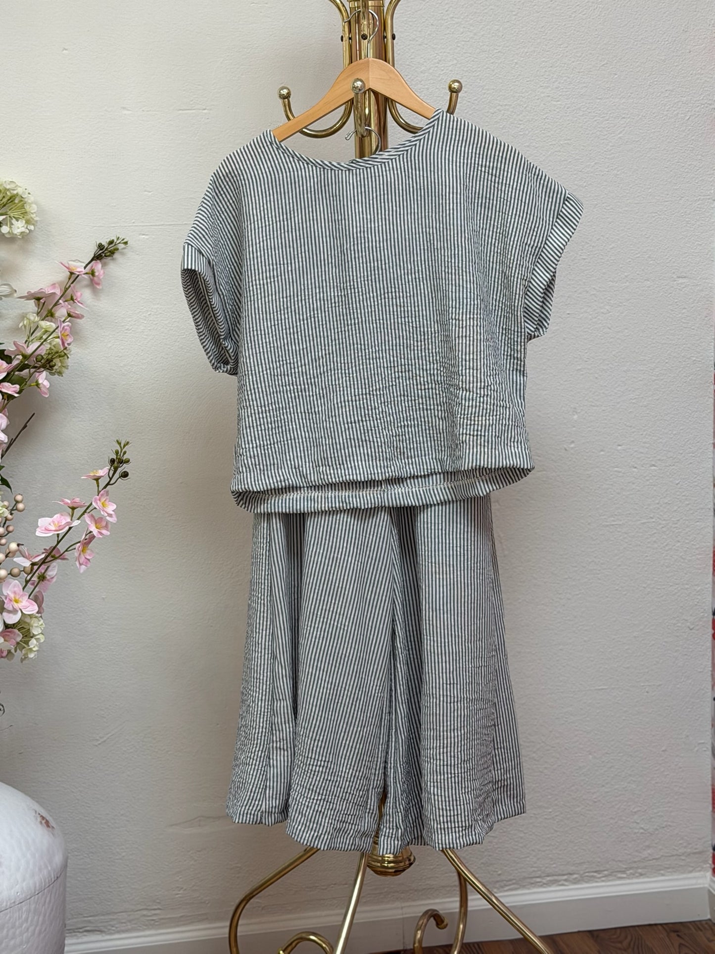Elevated Striped Set