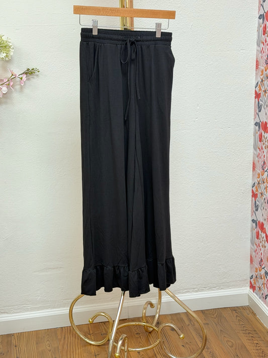 Ruffle Hem Pants