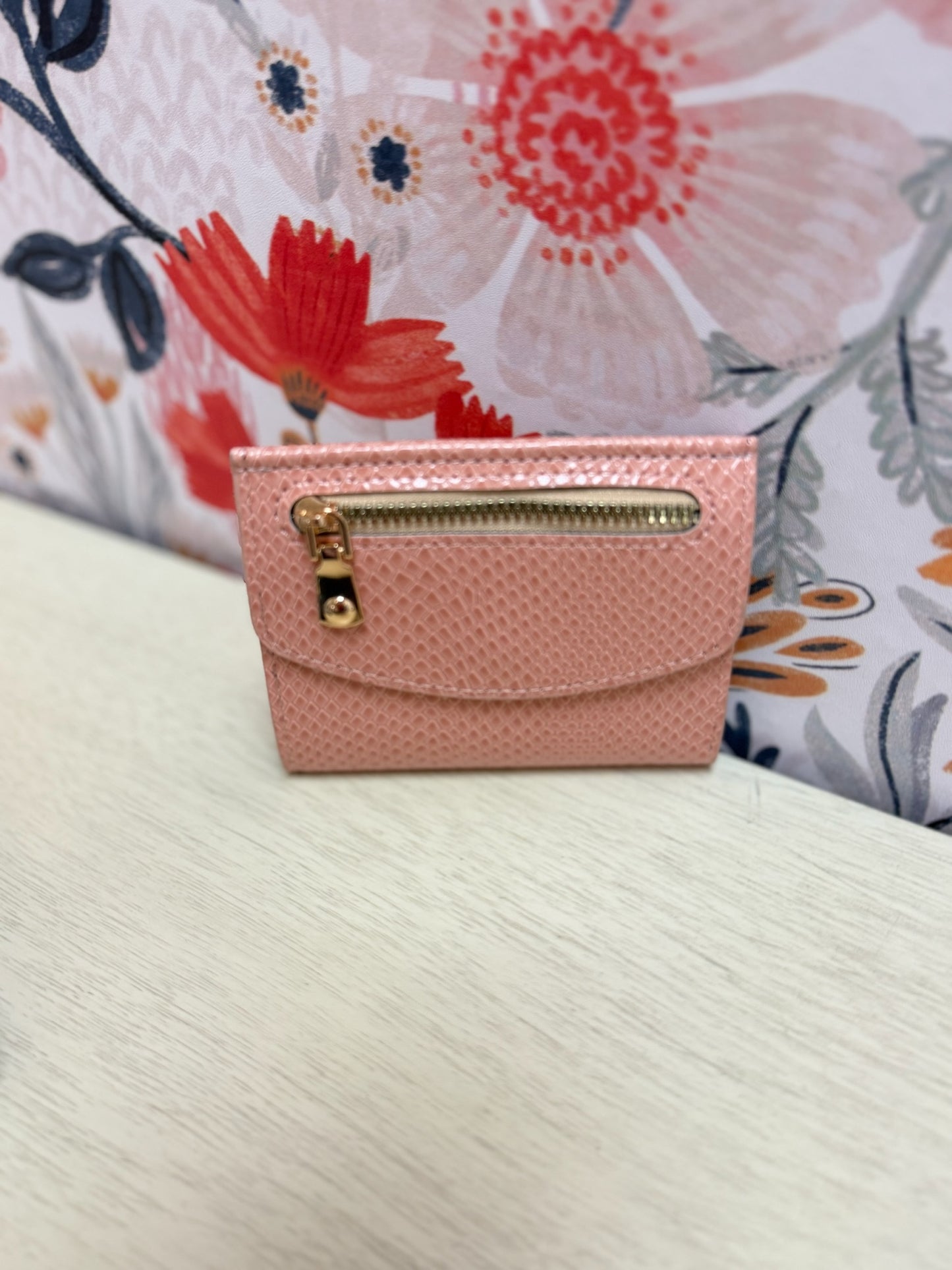 Crocodile Vegan Leather Trifold Wallet