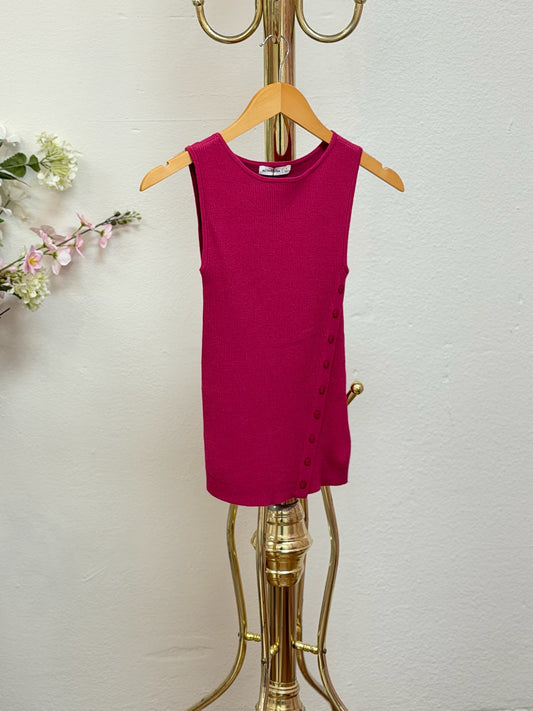 Sleeveless Boat Neck Top
