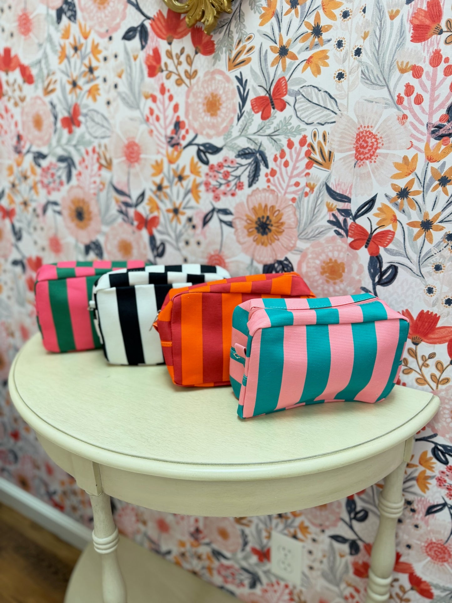 Bold Stripe Pouch