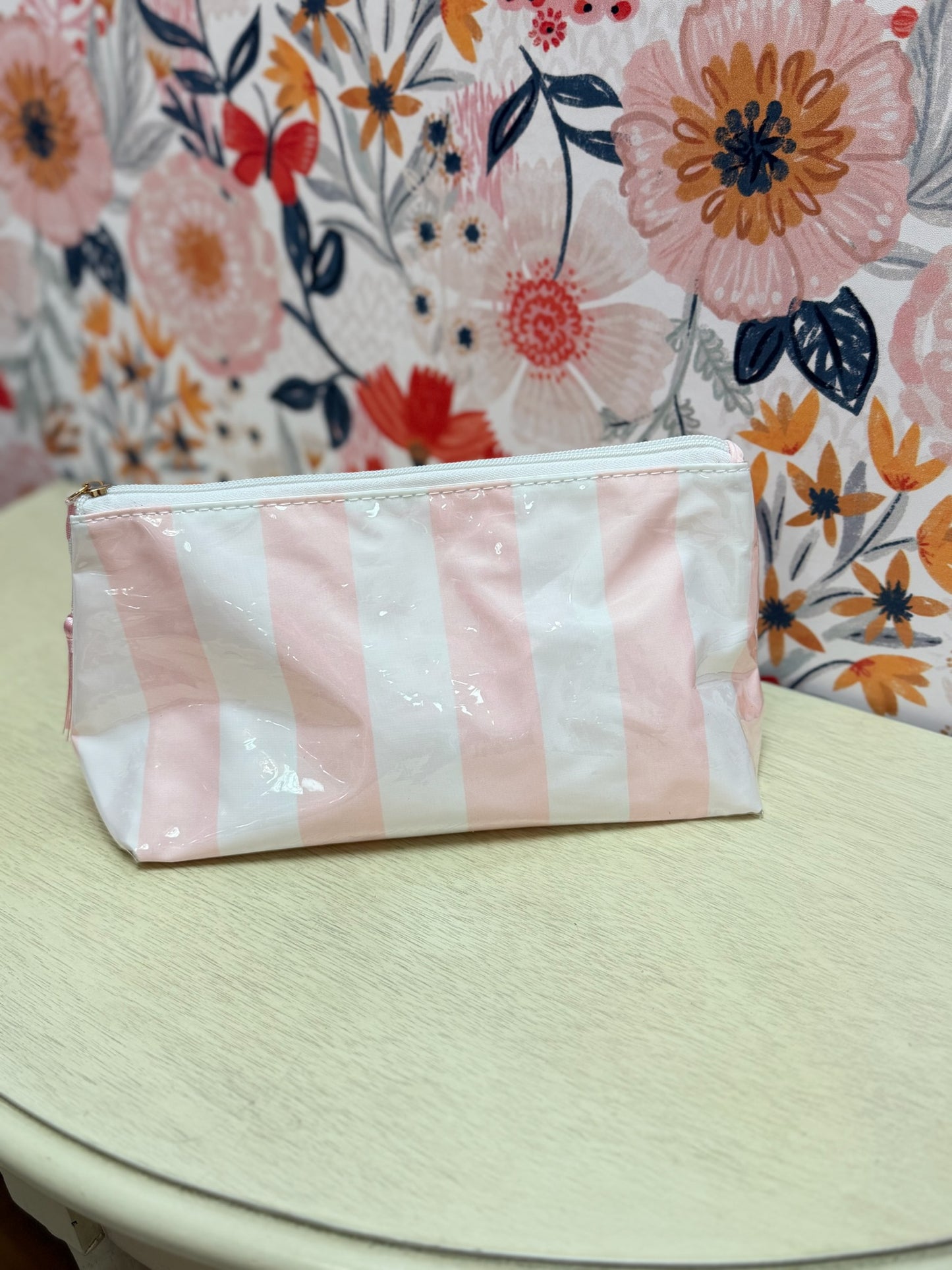 Striped Tassel Pouch