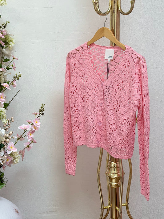 Long Sleeve Crochet Cardigan