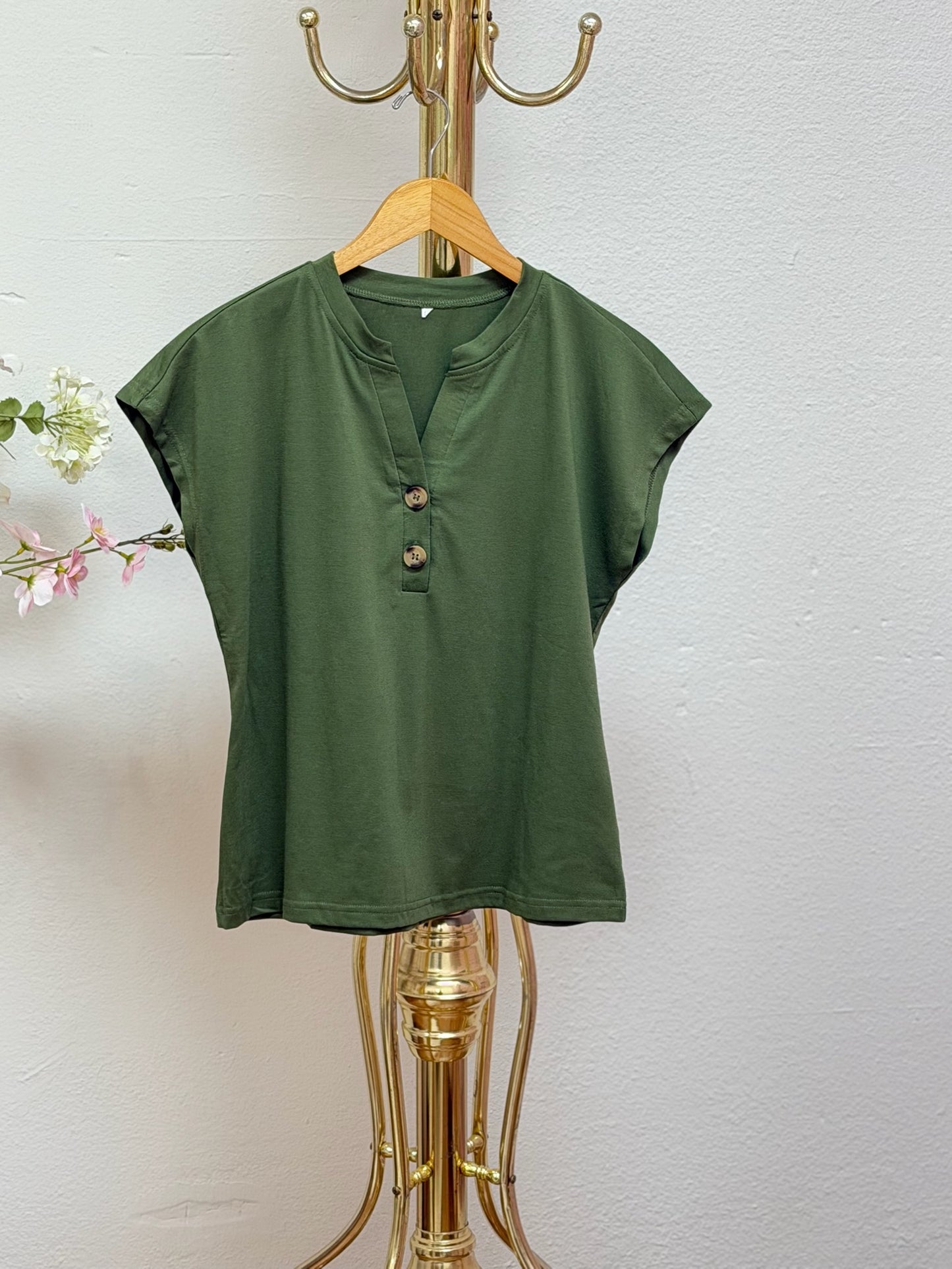 Henley Capri Pants Set