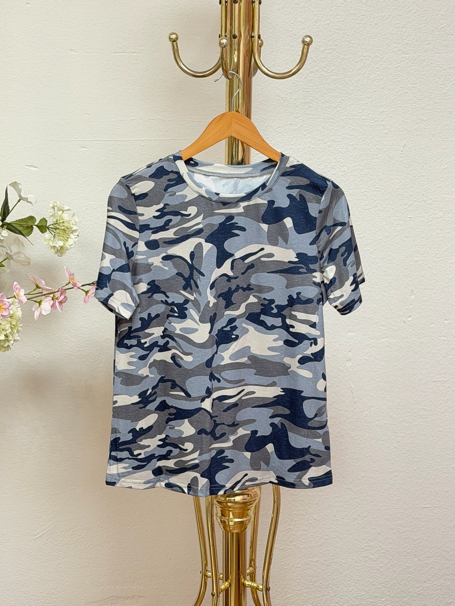 Camo Crew Neck Tee