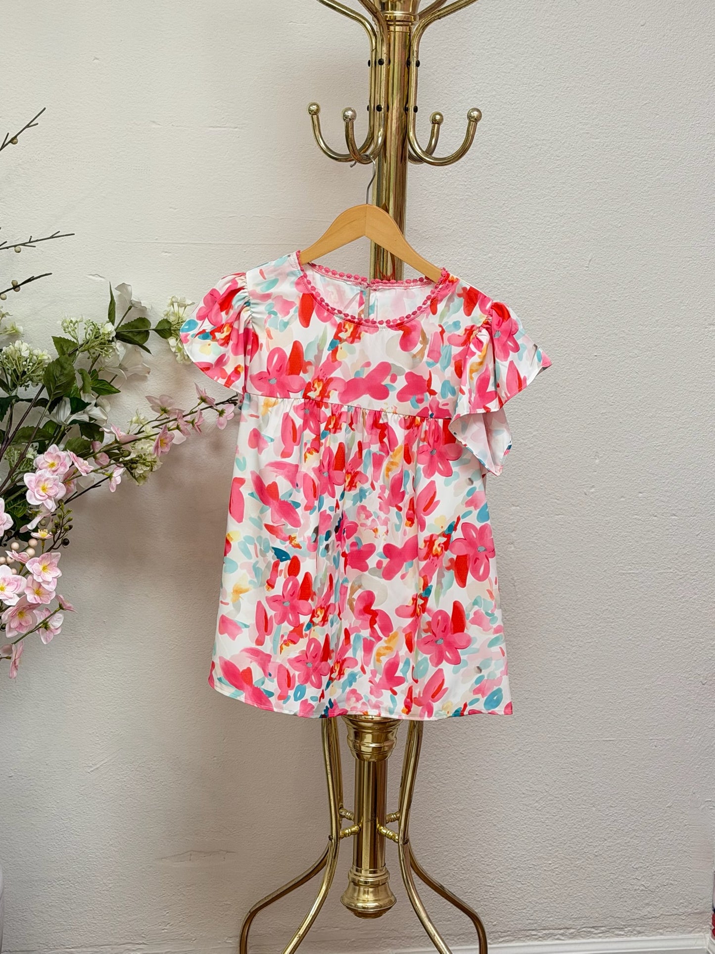 Floral Flutter Blouse