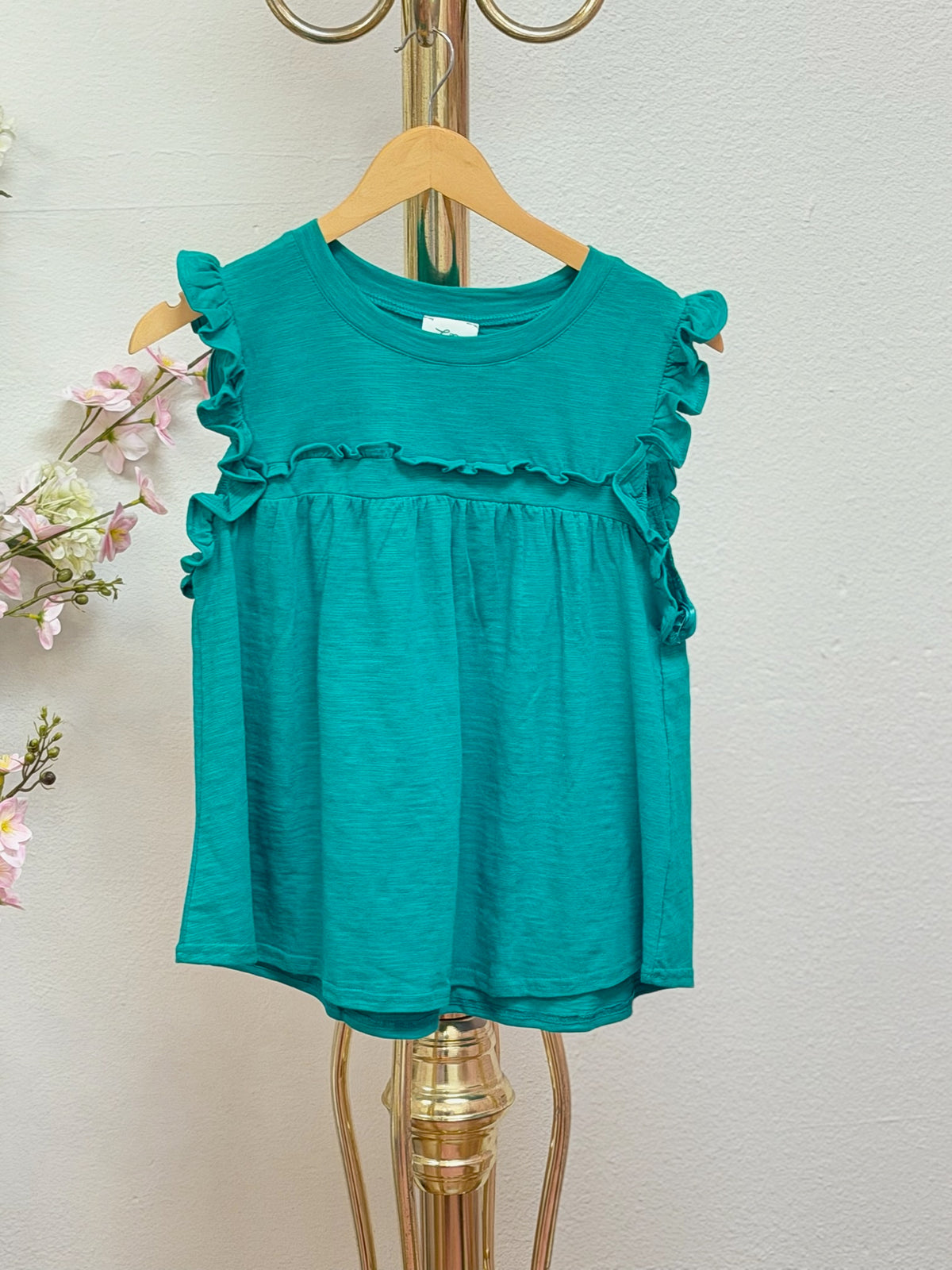 Ruffle Detail Top