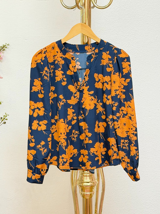 Fall into the Blue Blouse