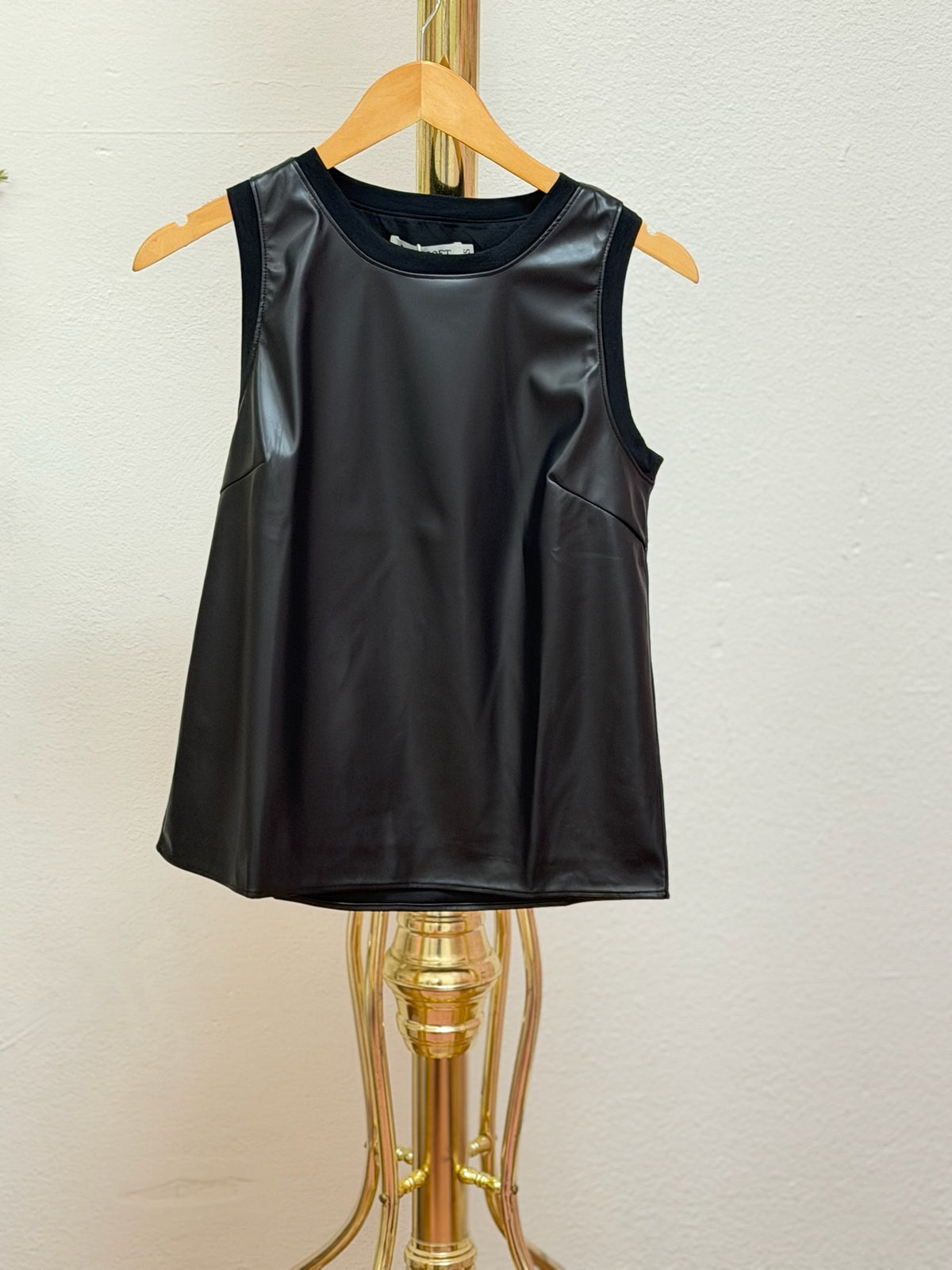 Faux Leather Tank