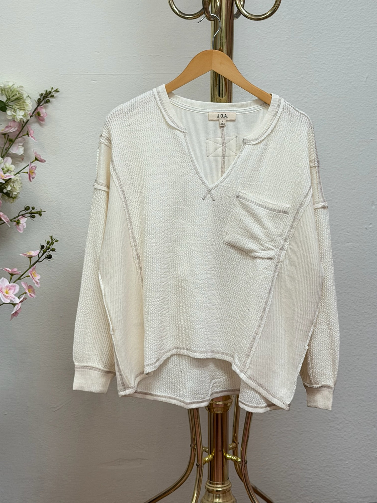 Raw Ribbed Top