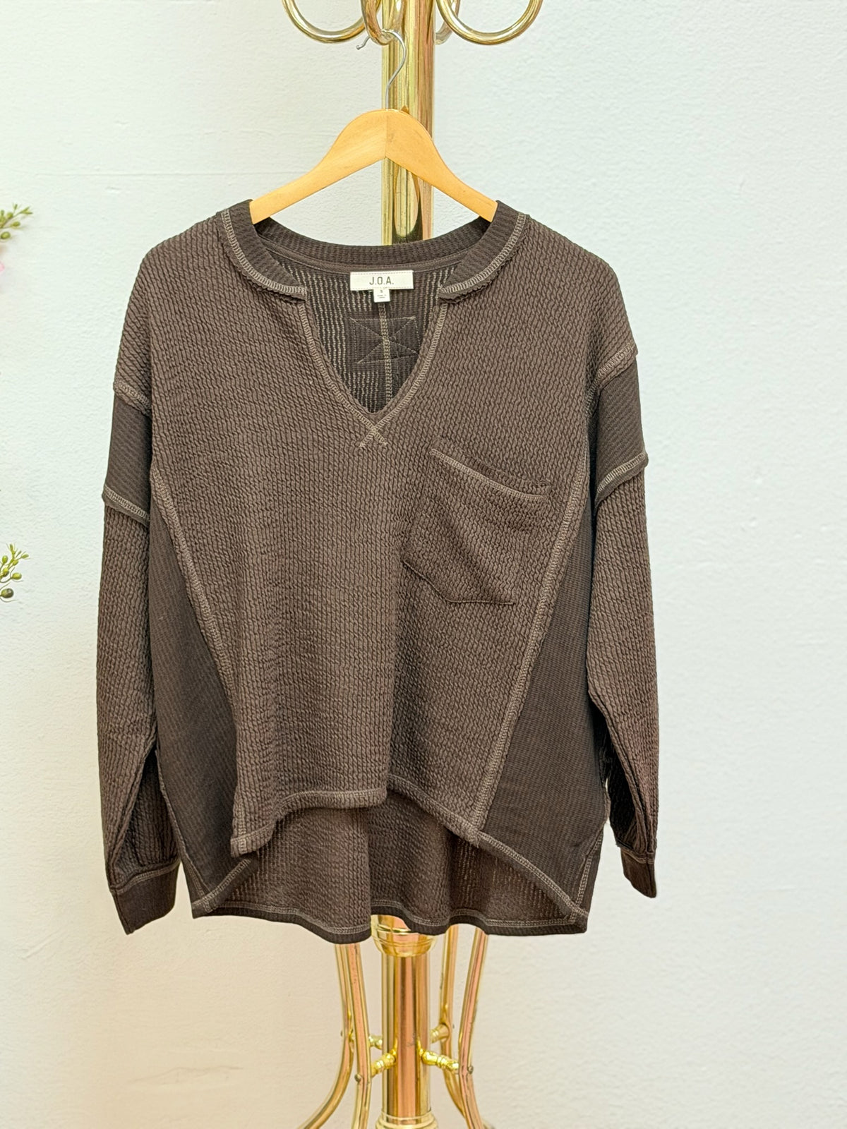 Raw Ribbed Top