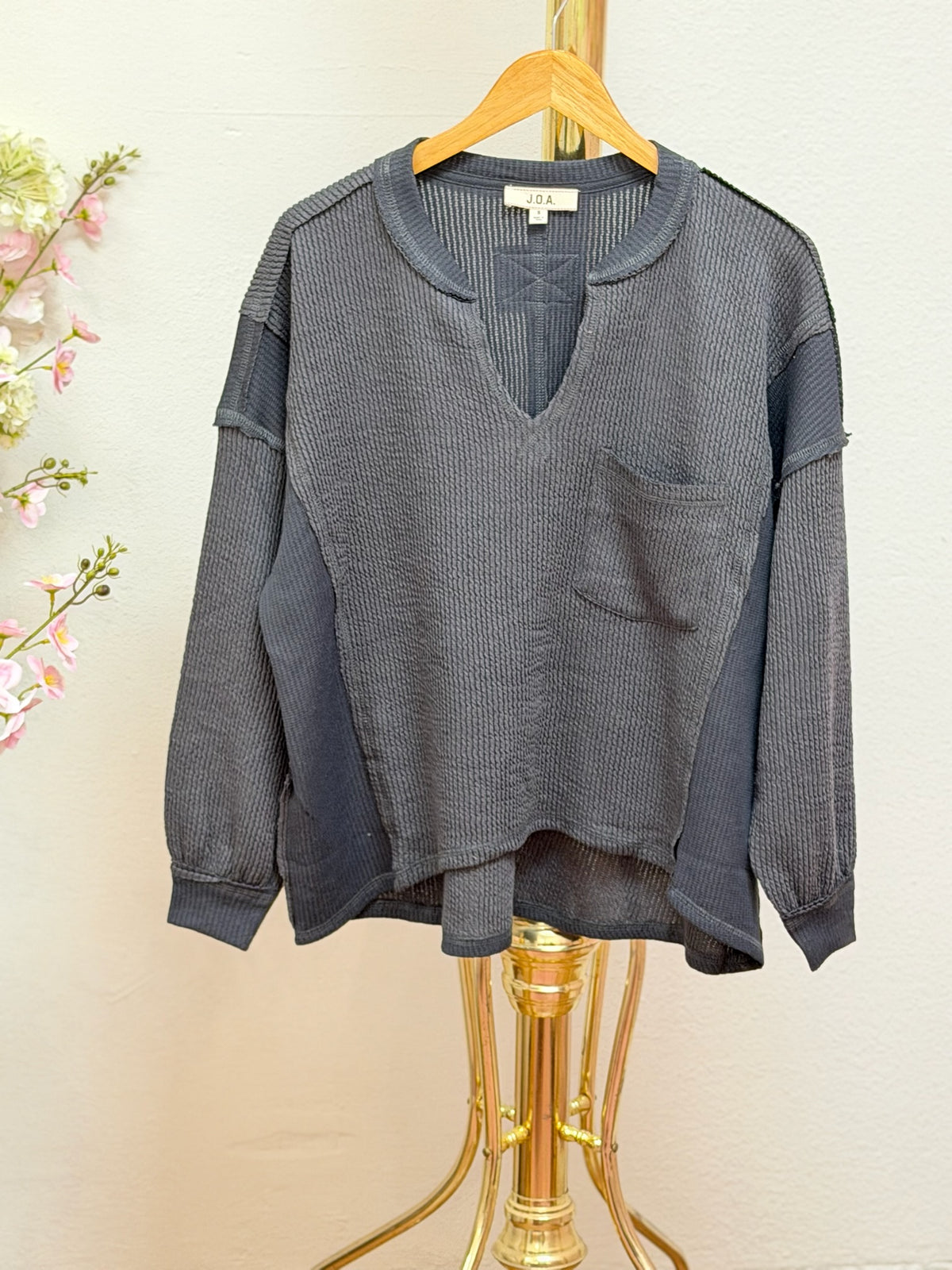 Raw Ribbed Top