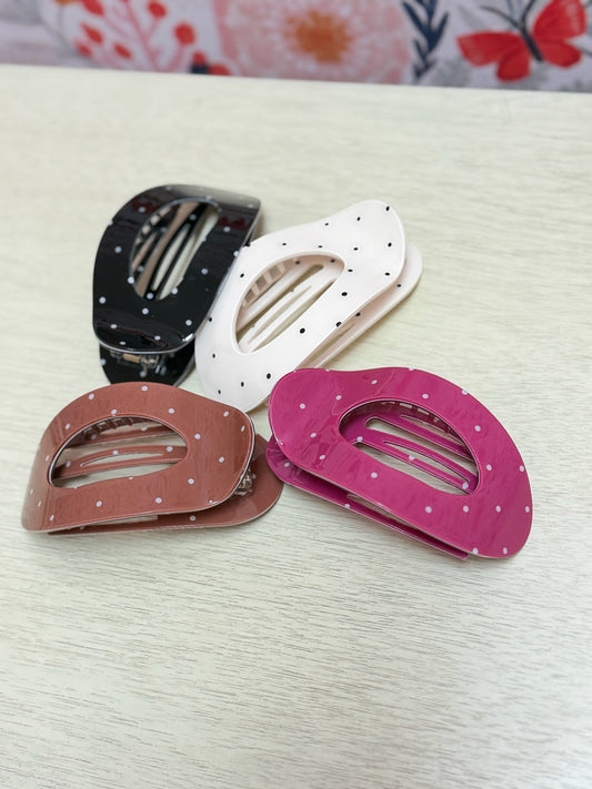 Polka Dot Claw Clip