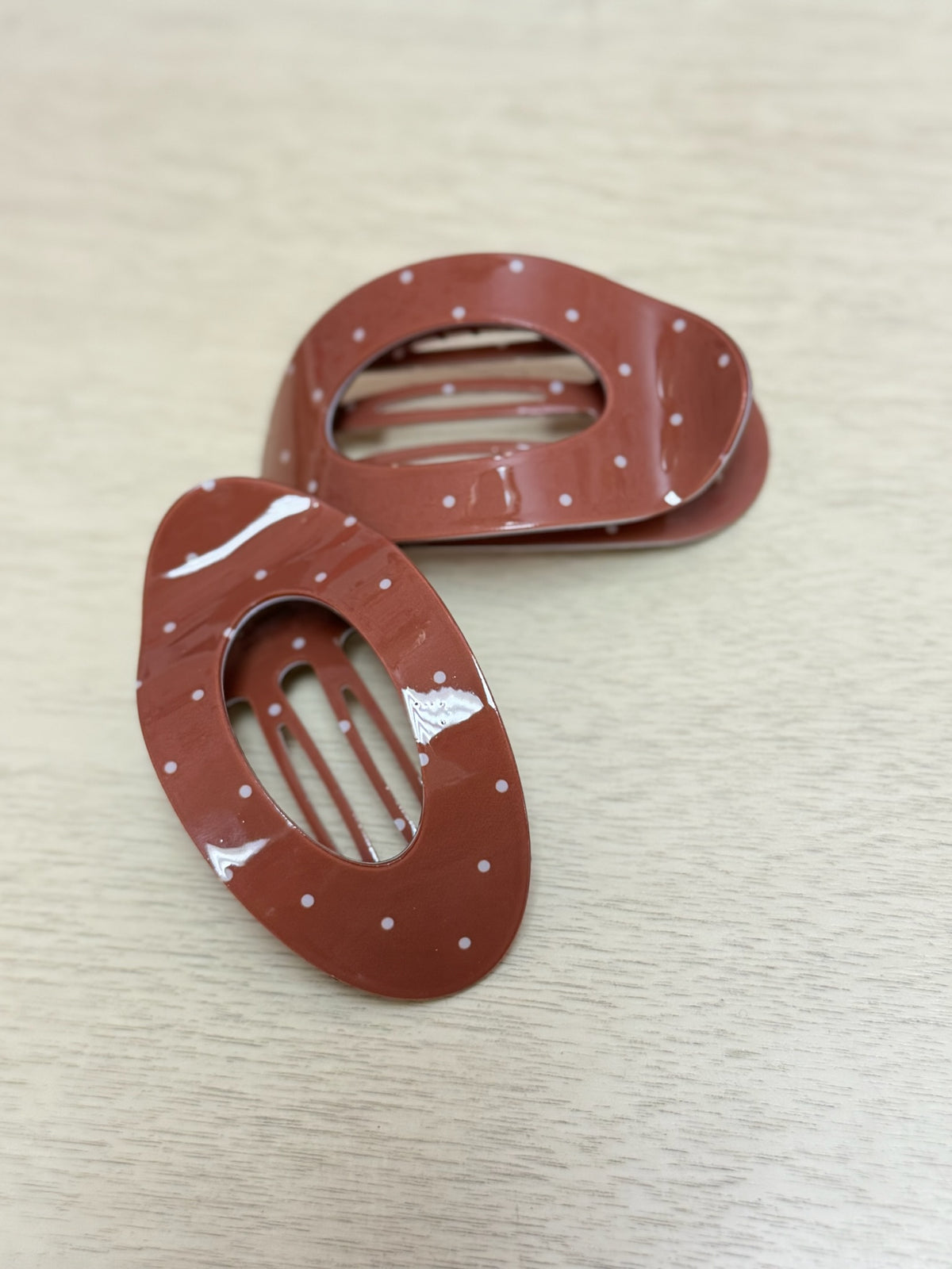 Polka Dot Claw Clip