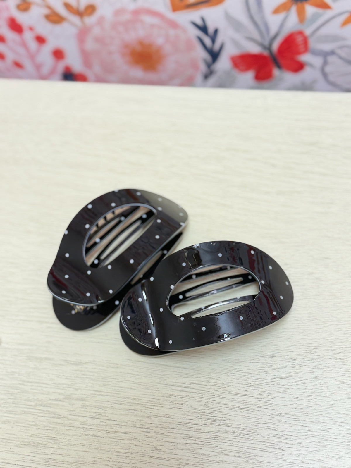 Polka Dot Claw Clip