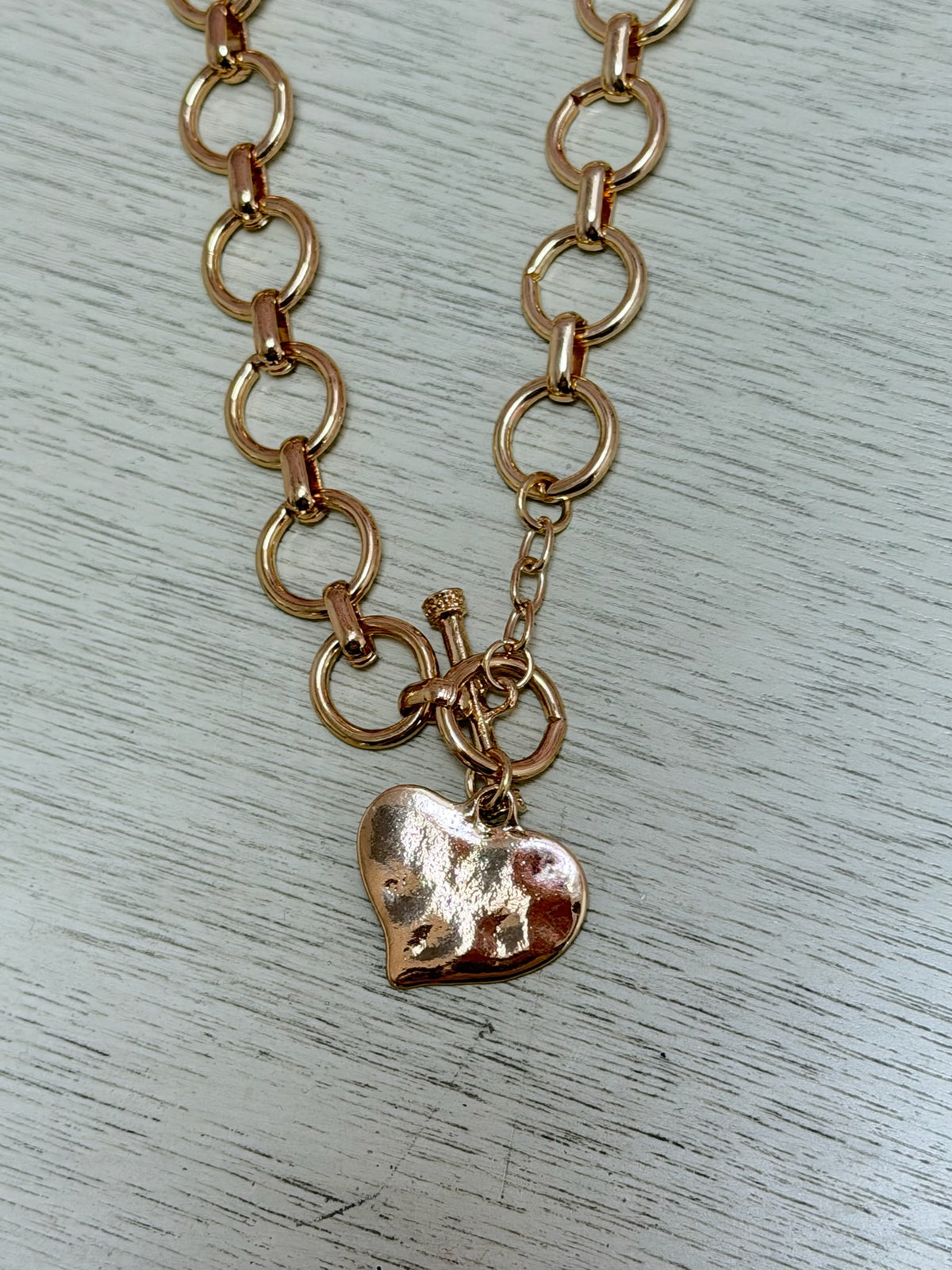 Hammered Heart Necklace