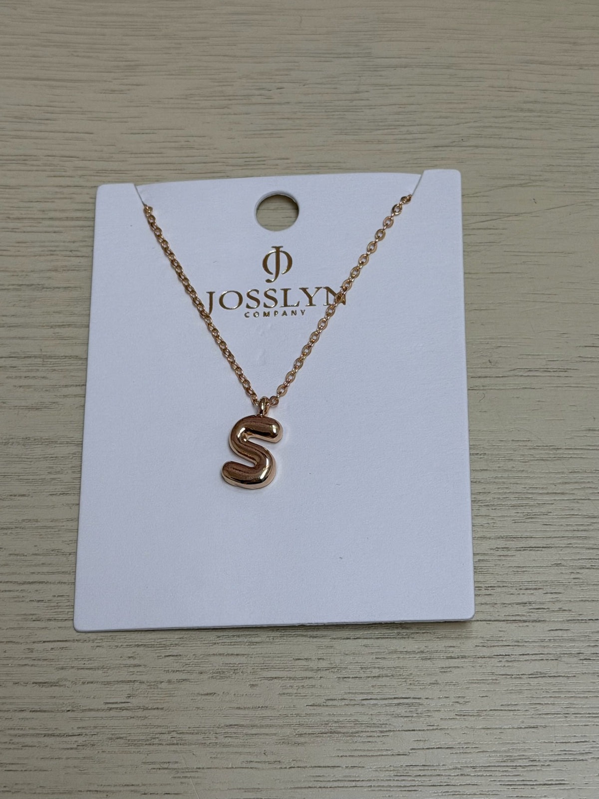 Bubble Initial Necklace