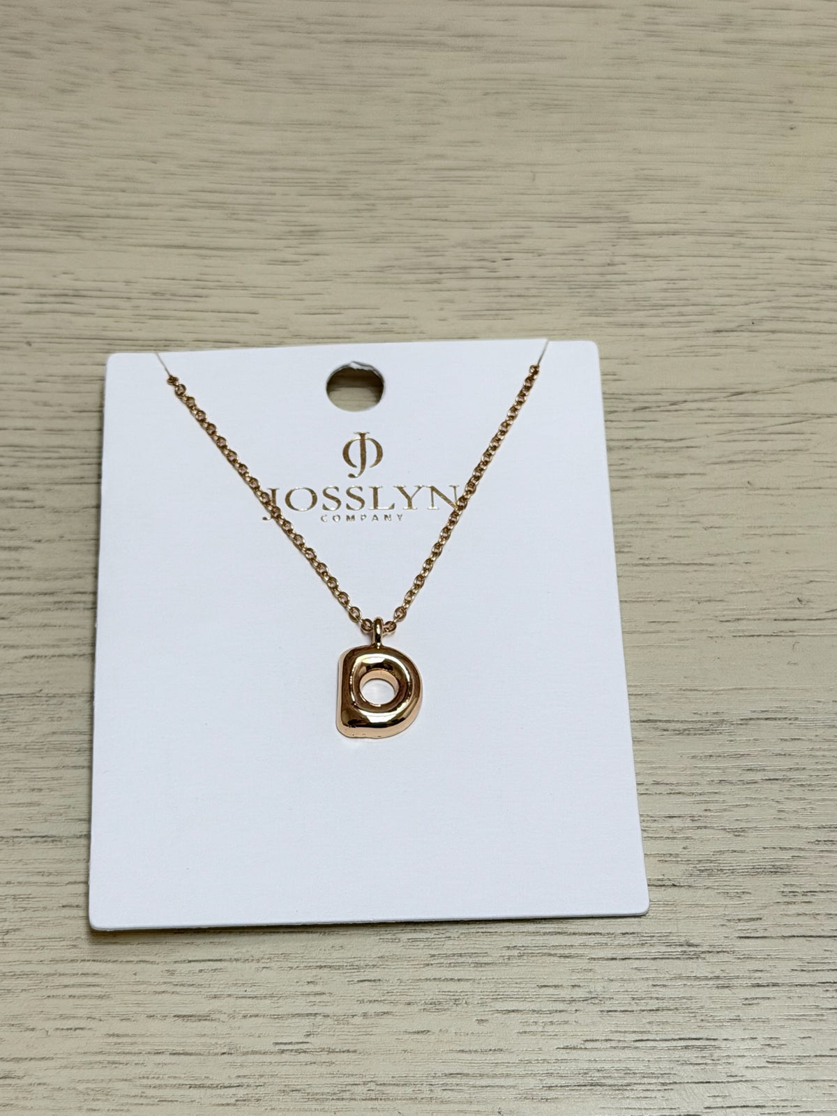 Bubble Initial Necklace