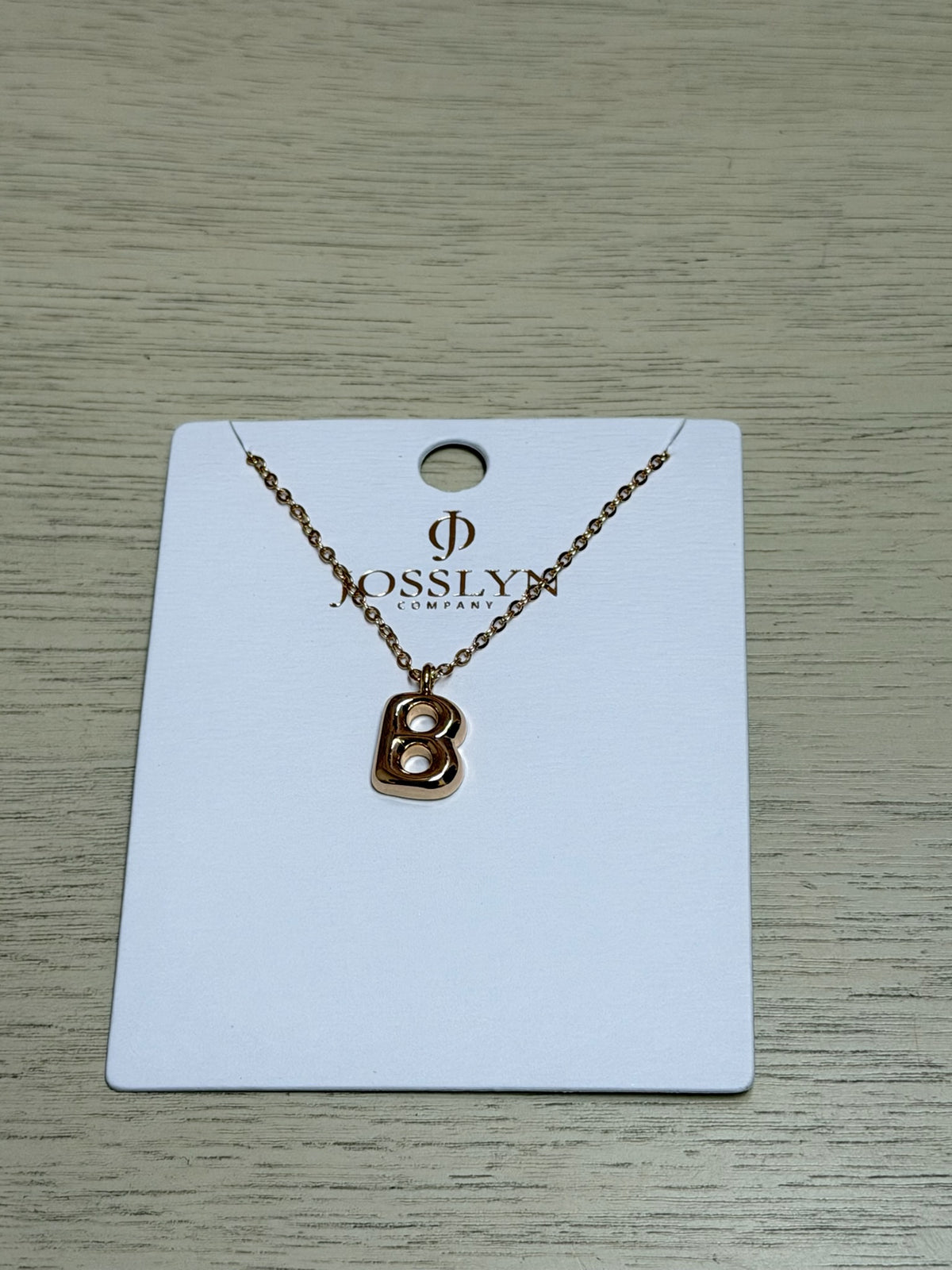 Bubble Initial Necklace