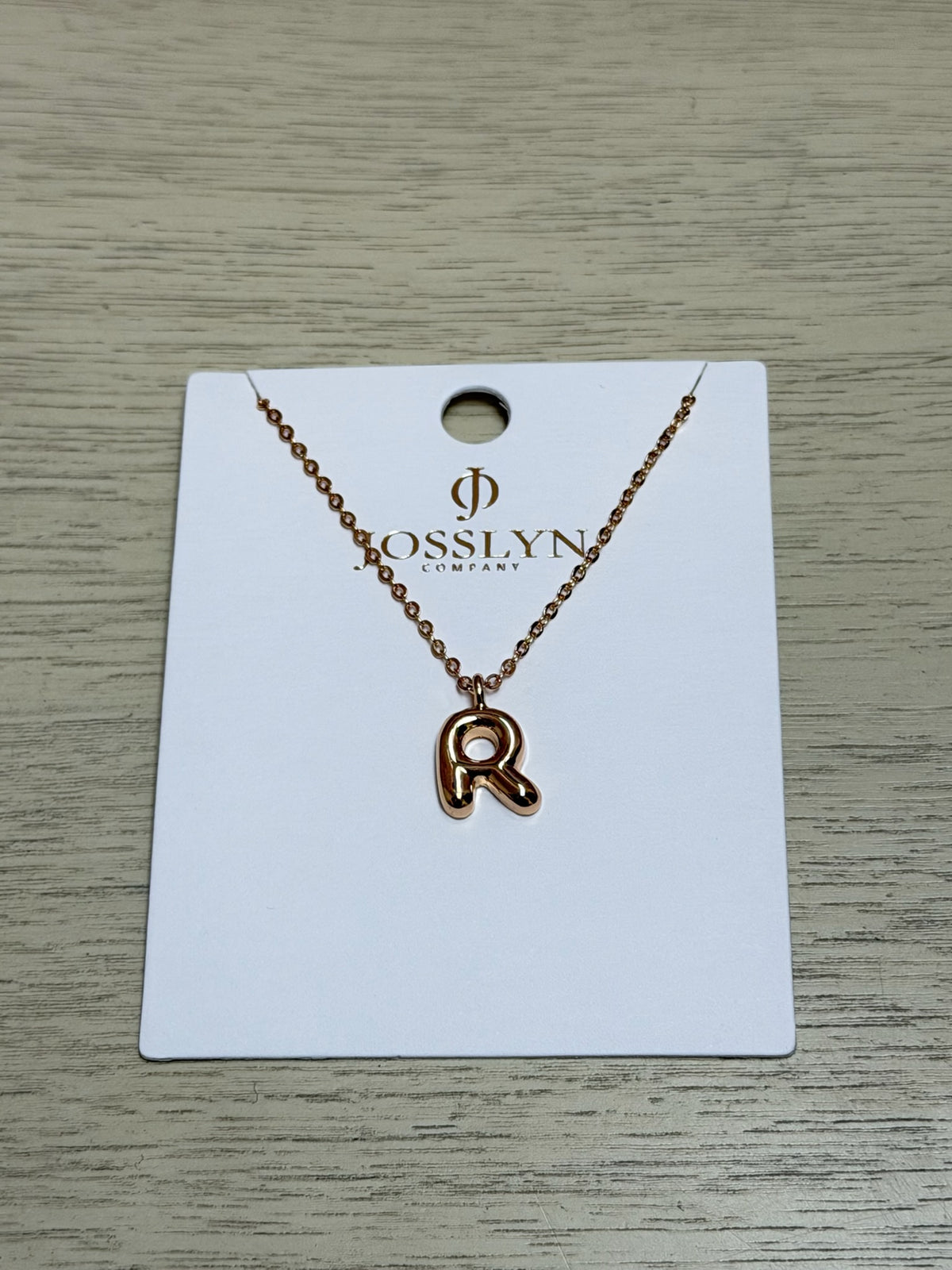 Bubble Initial Necklace