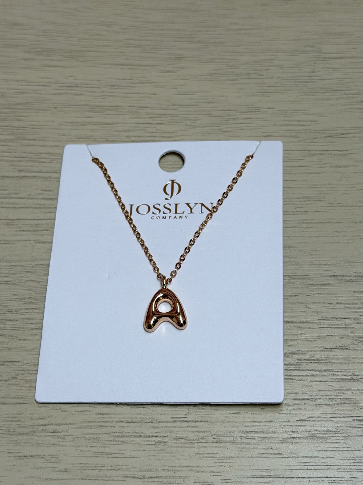 Bubble Initial Necklace