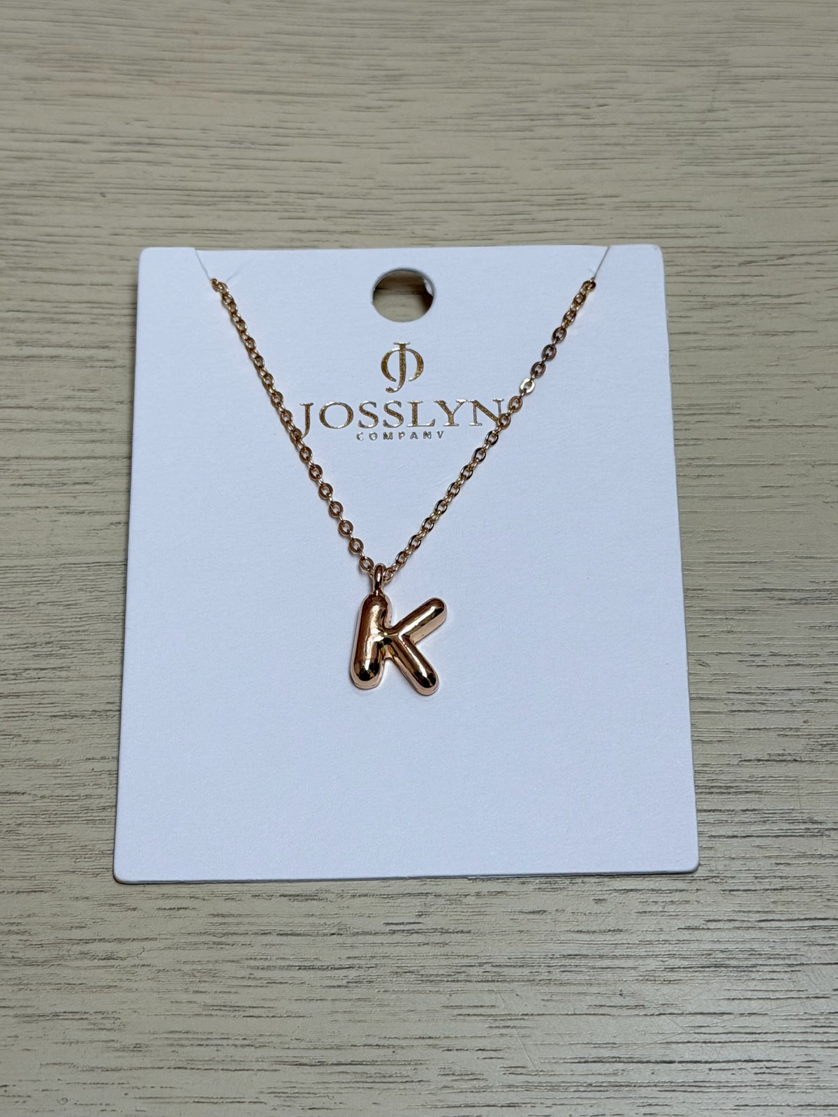 Bubble Initial Necklace