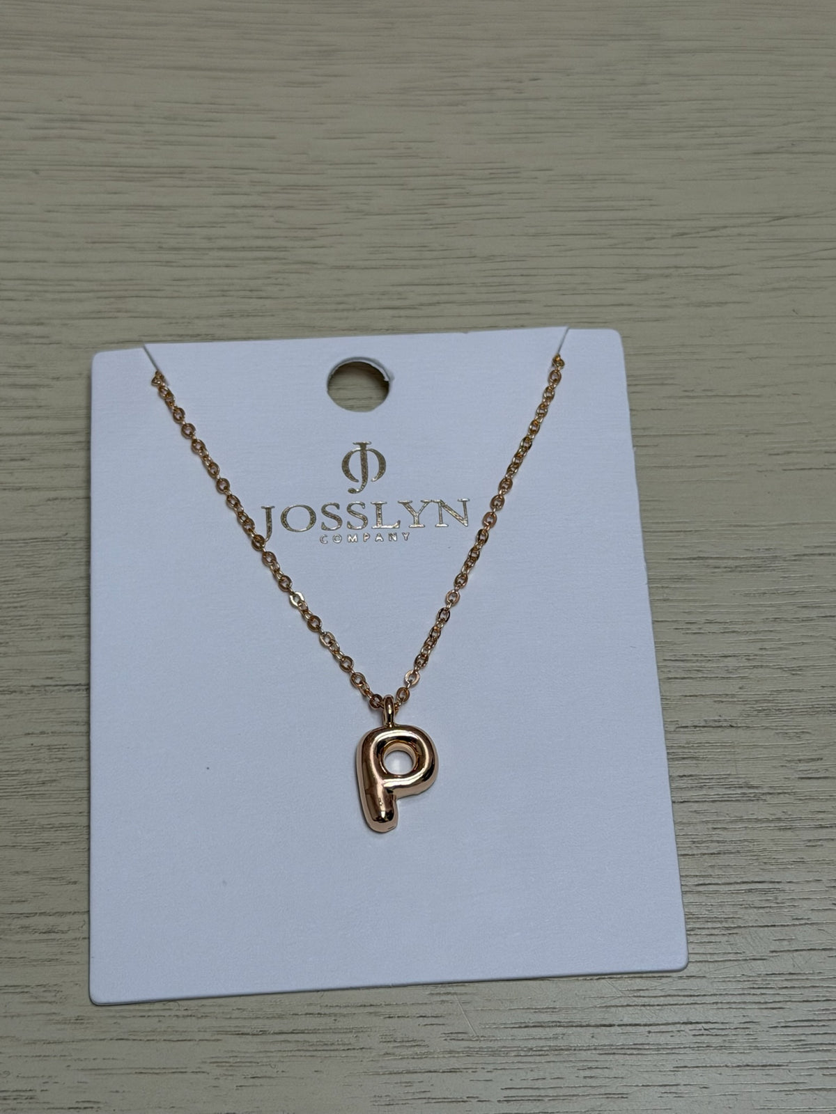 Bubble Initial Necklace