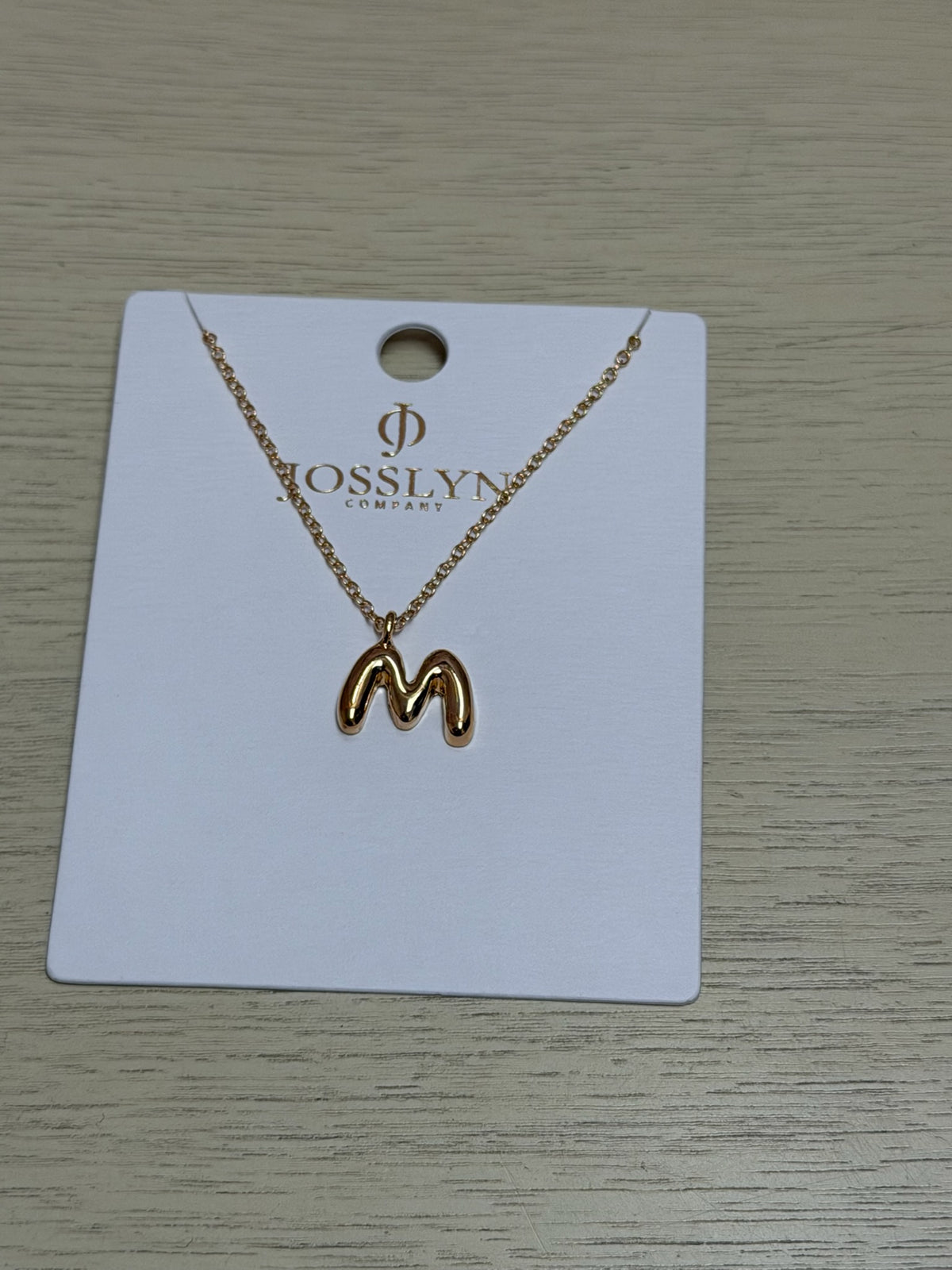 Bubble Initial Necklace