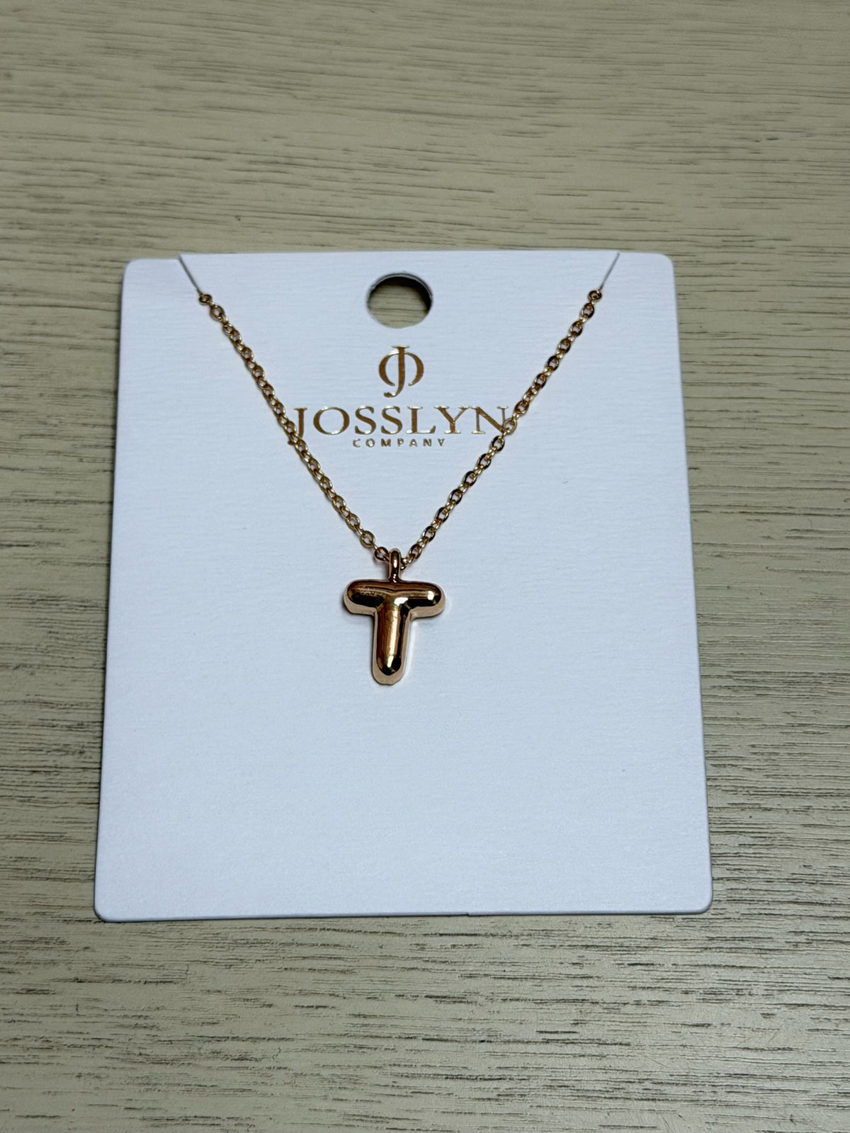 Bubble Initial Necklace
