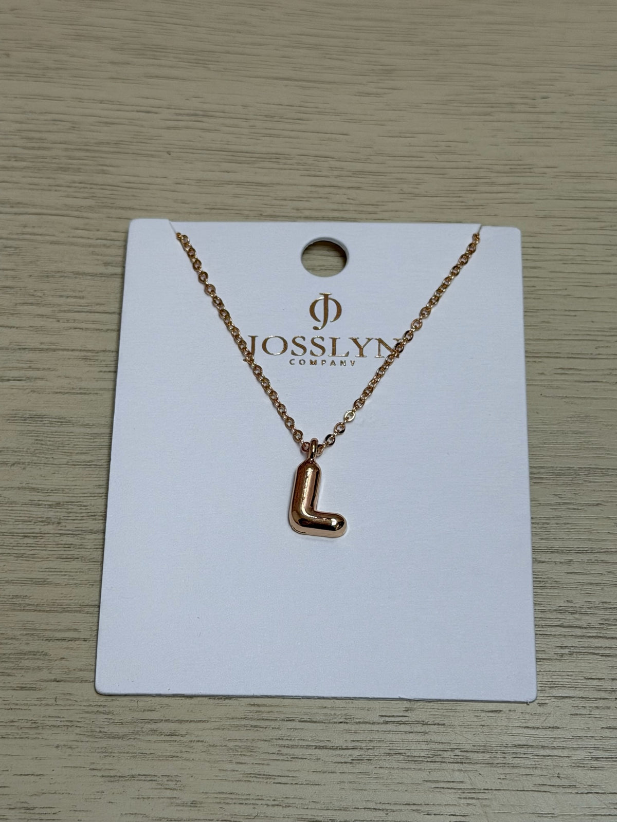 Bubble Initial Necklace