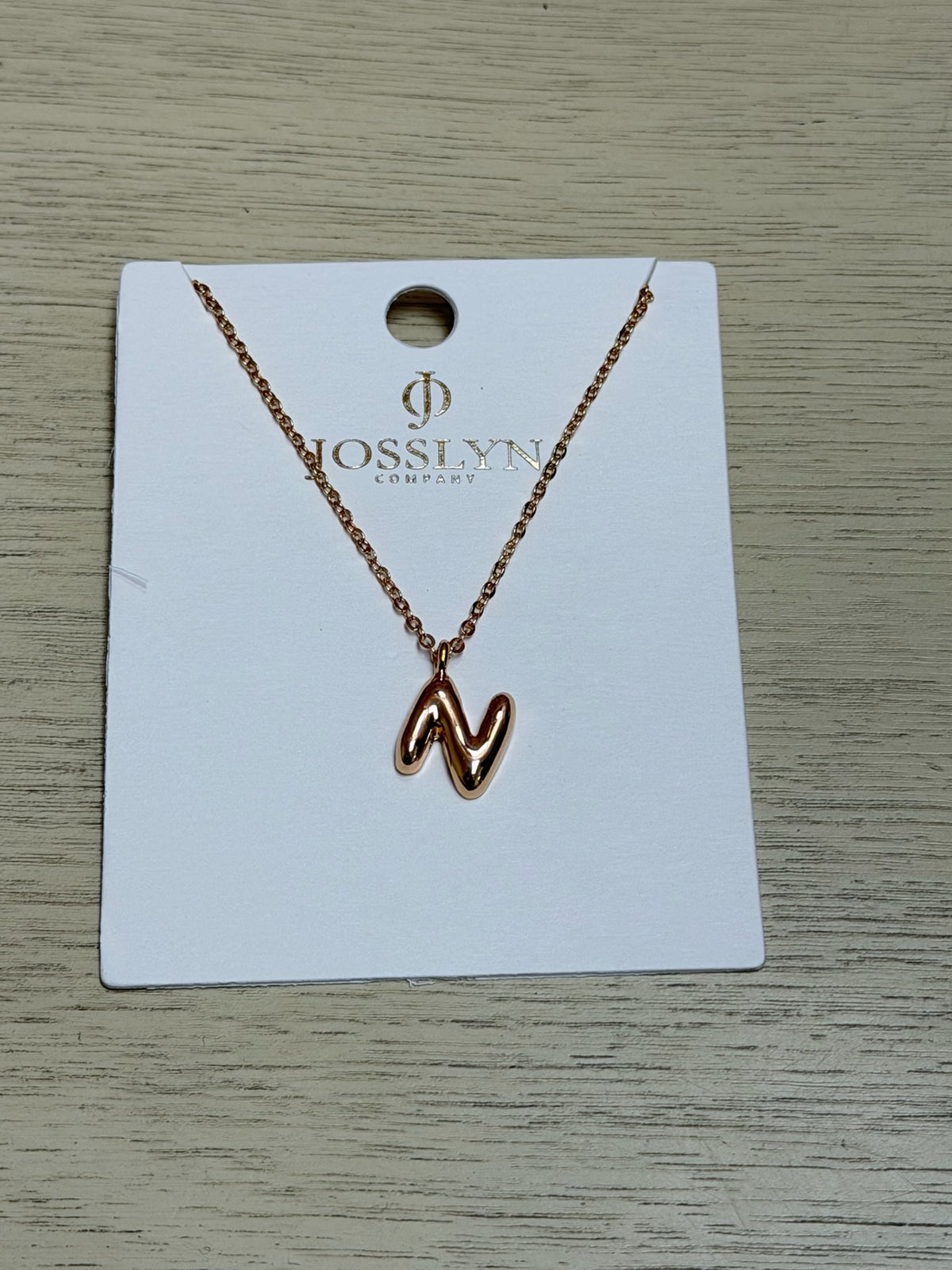 Bubble Initial Necklace