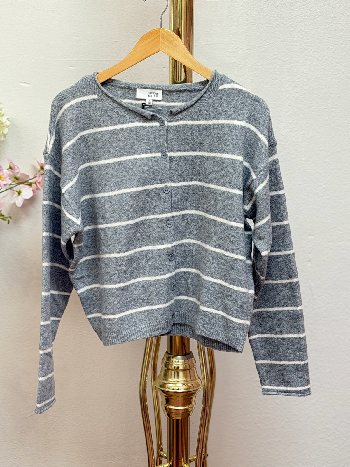 Rolled Neck Cardigan
