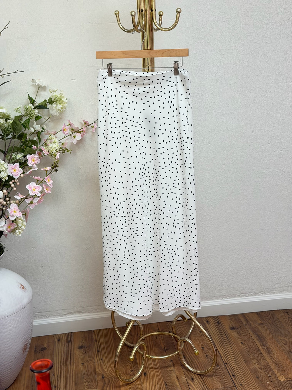 Polka Dot Maxi Skirt