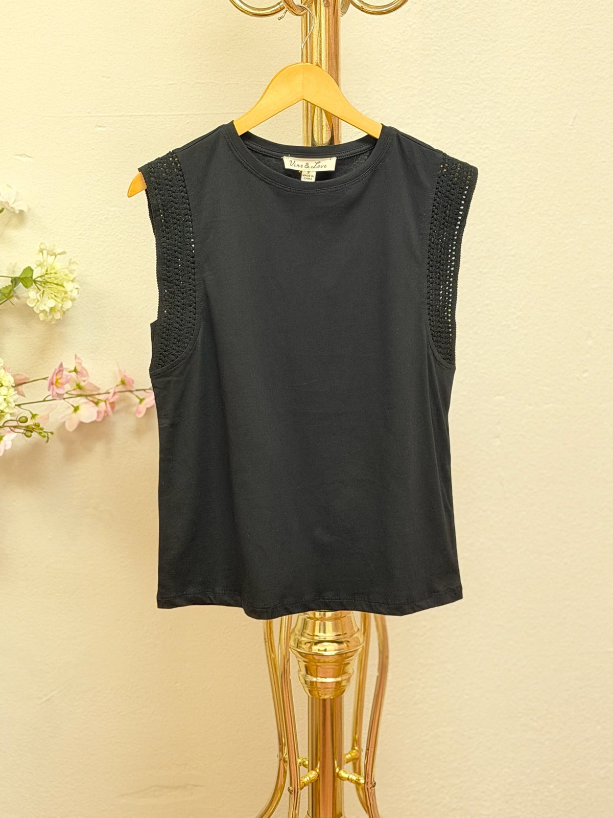 Embellished Trim Top