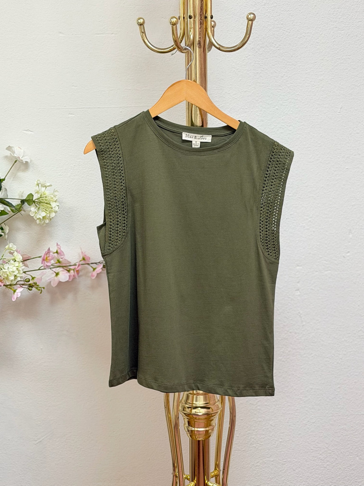 Embellished Trim Top