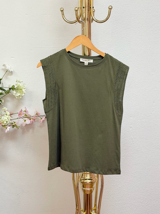 Embellished Trim Top
