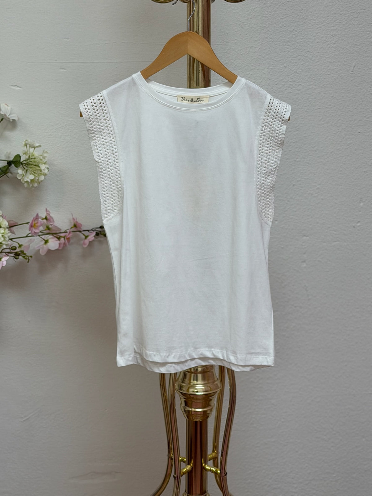 Embellished Trim Top