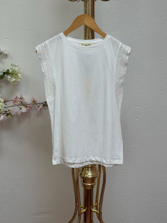 Embellished Trim Top