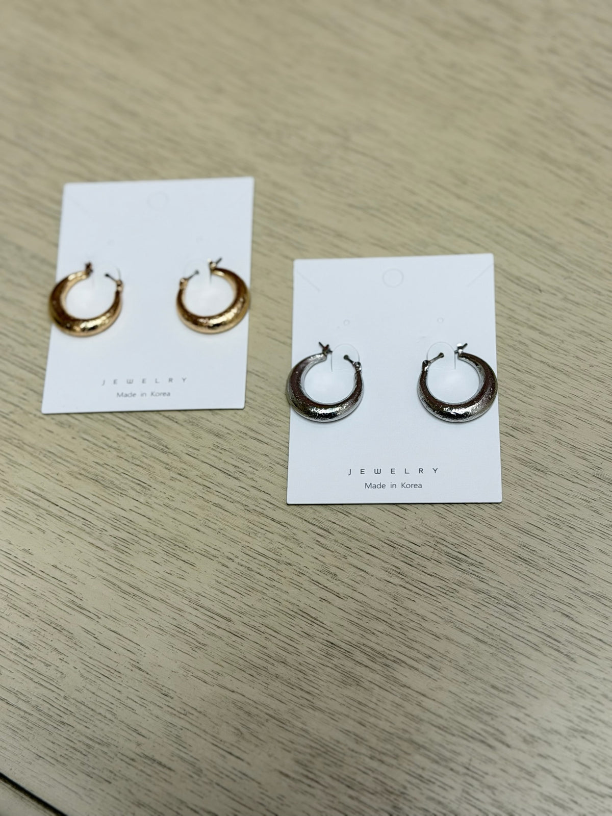 Etched Hoop Earrings