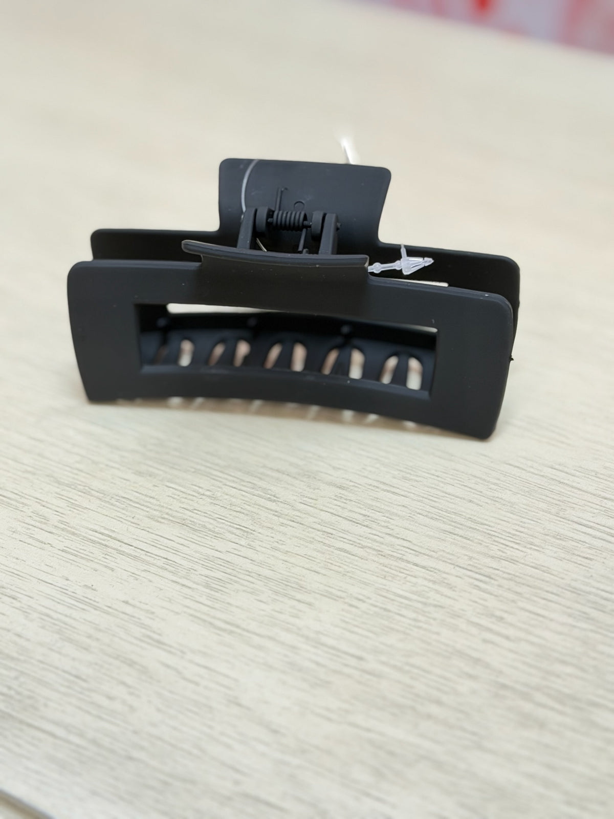 Black Rectangular Claw Clip