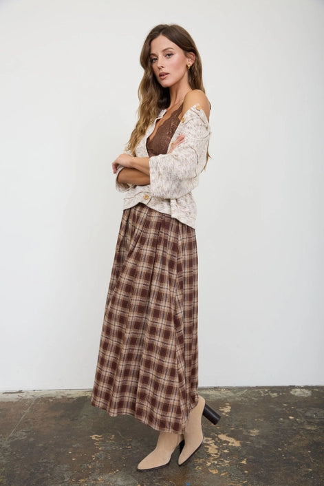 Marled Button Down Top