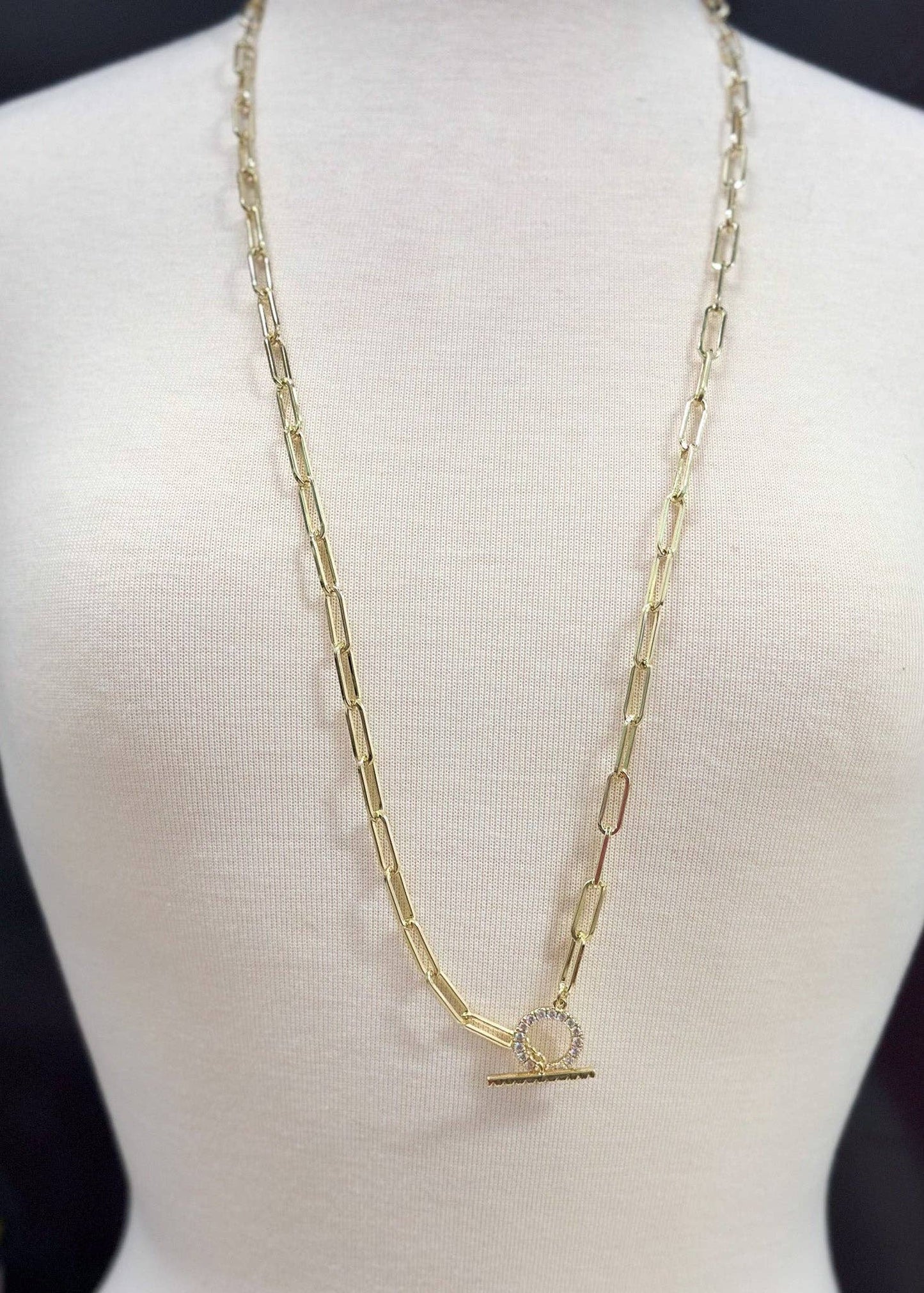 Toggle Paperclip Necklace