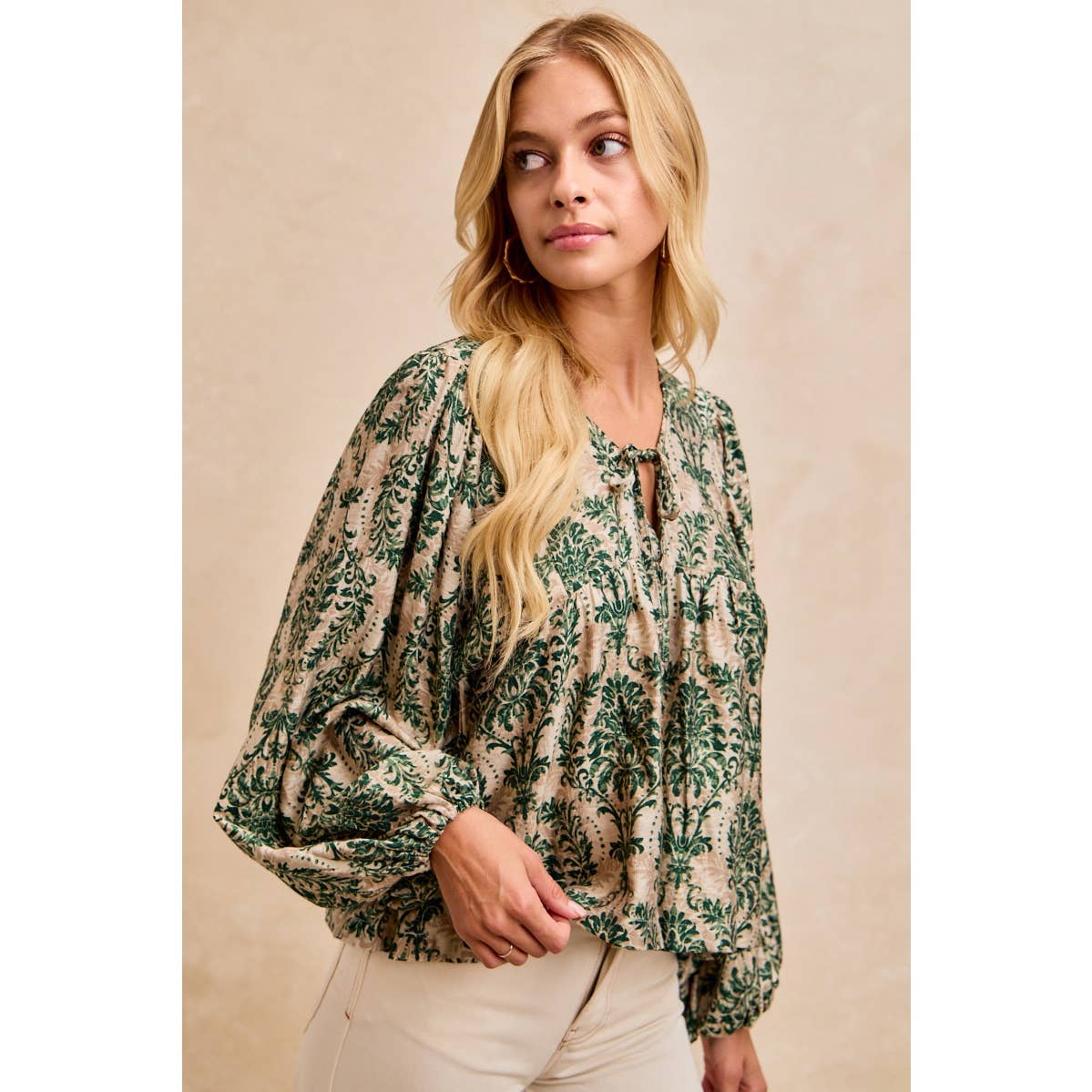 Woven Tied Top
