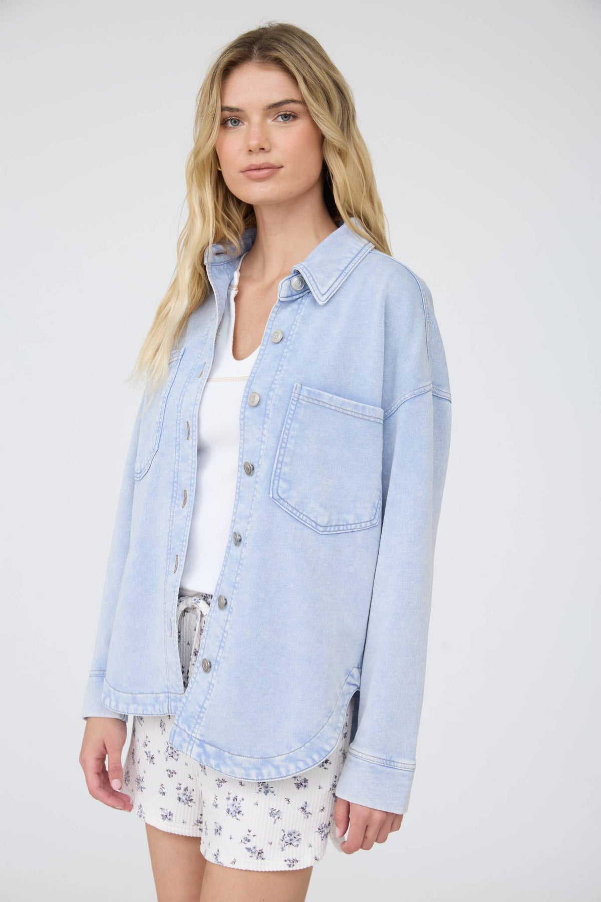 Acid Washed Button Down