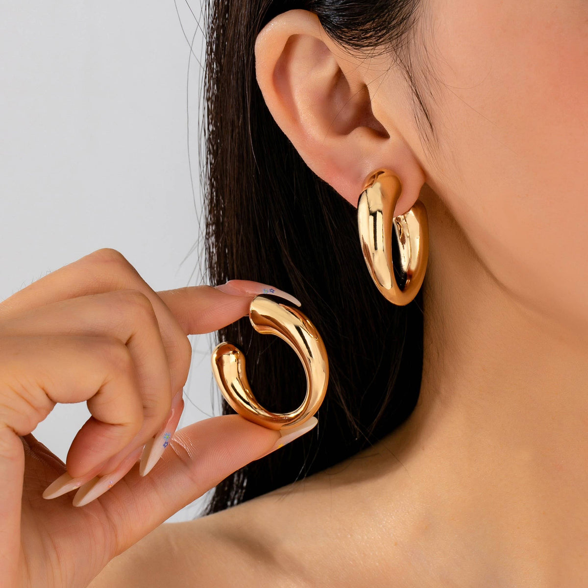 Chunky Open Hoops