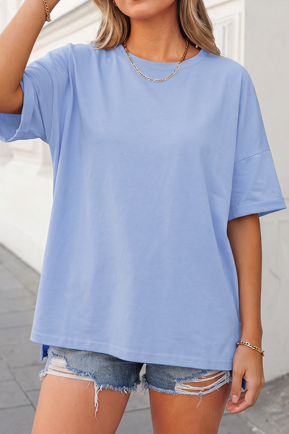 Loose Half Sleeve T Shirt