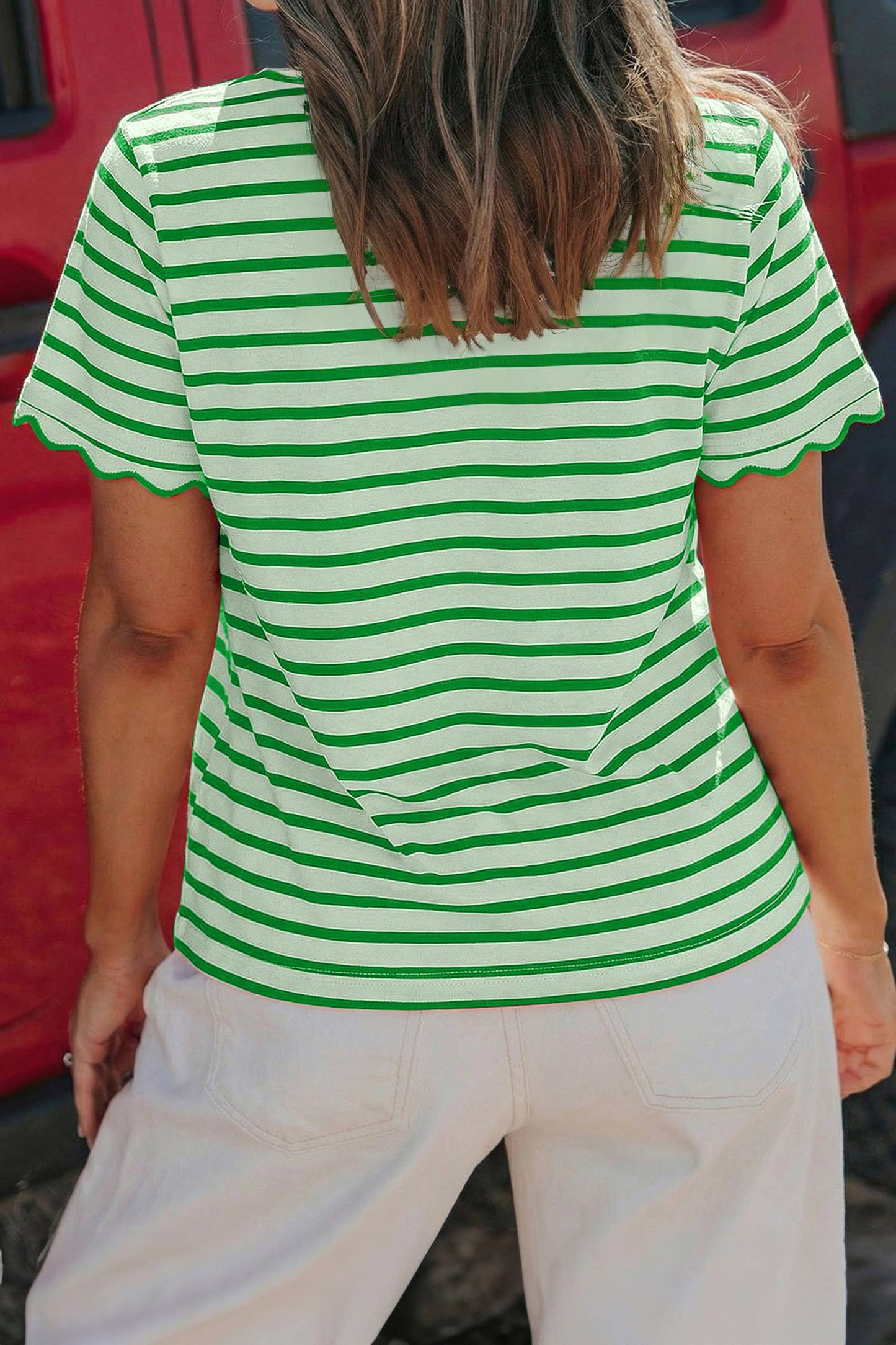 Scallop Trim T-Shirt