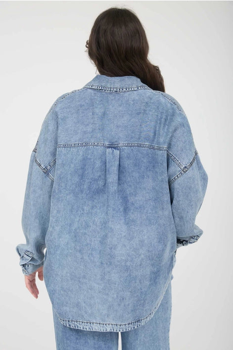 Washed Chambray Button Down