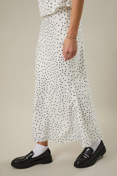 Polka Dot Maxi Skirt