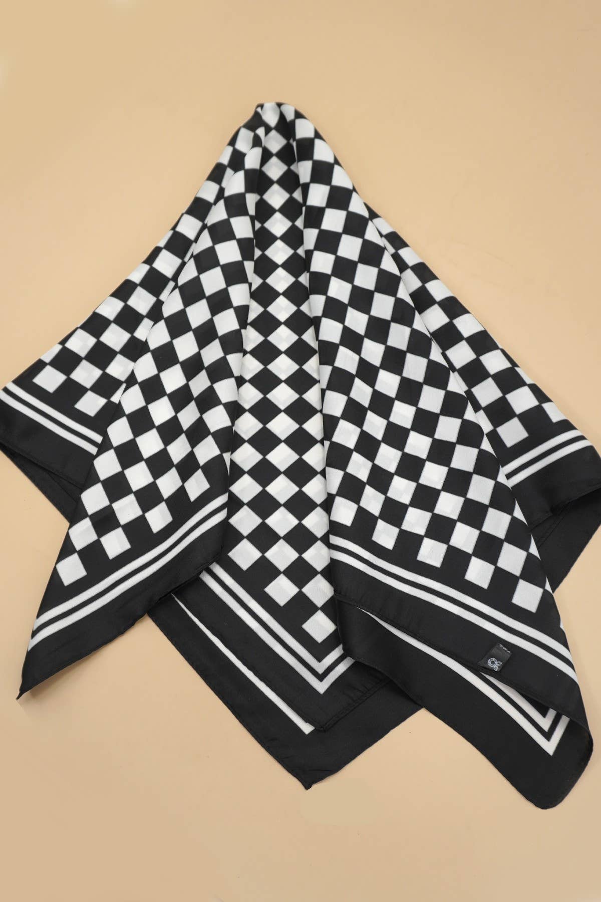 Checker Print Scarf